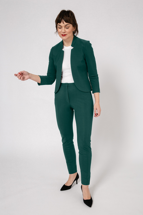 Work Trousers Long Green - Classic tight fit