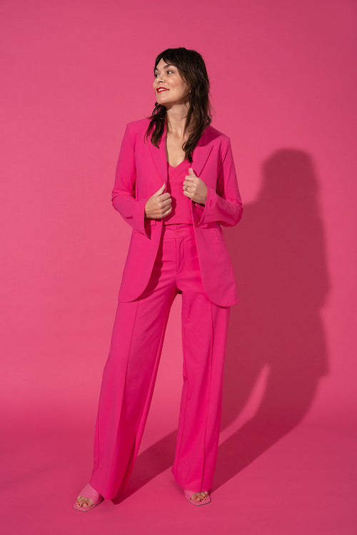 Rebel Trousers Relaxed wide fit pink
