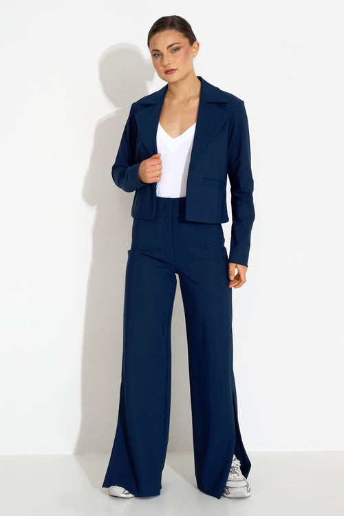Flow Jacket navy oversized short fit