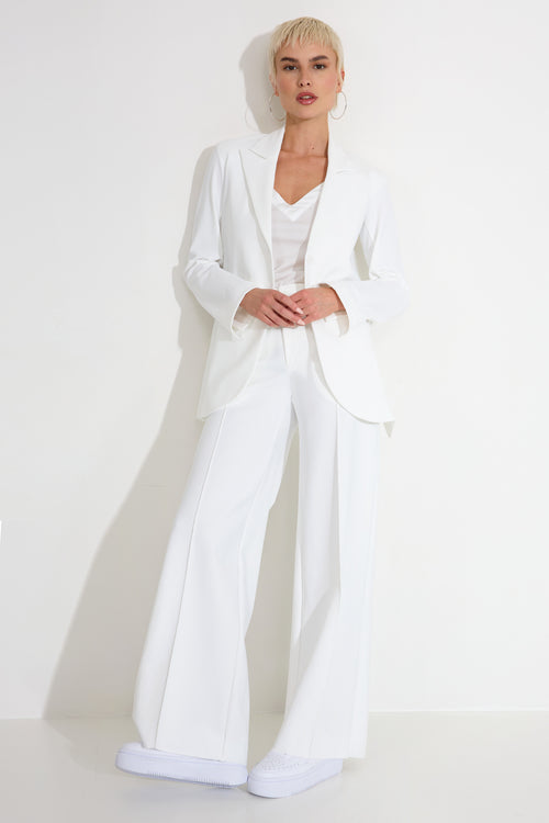 Rebel Trousers Relaxed wide fit white